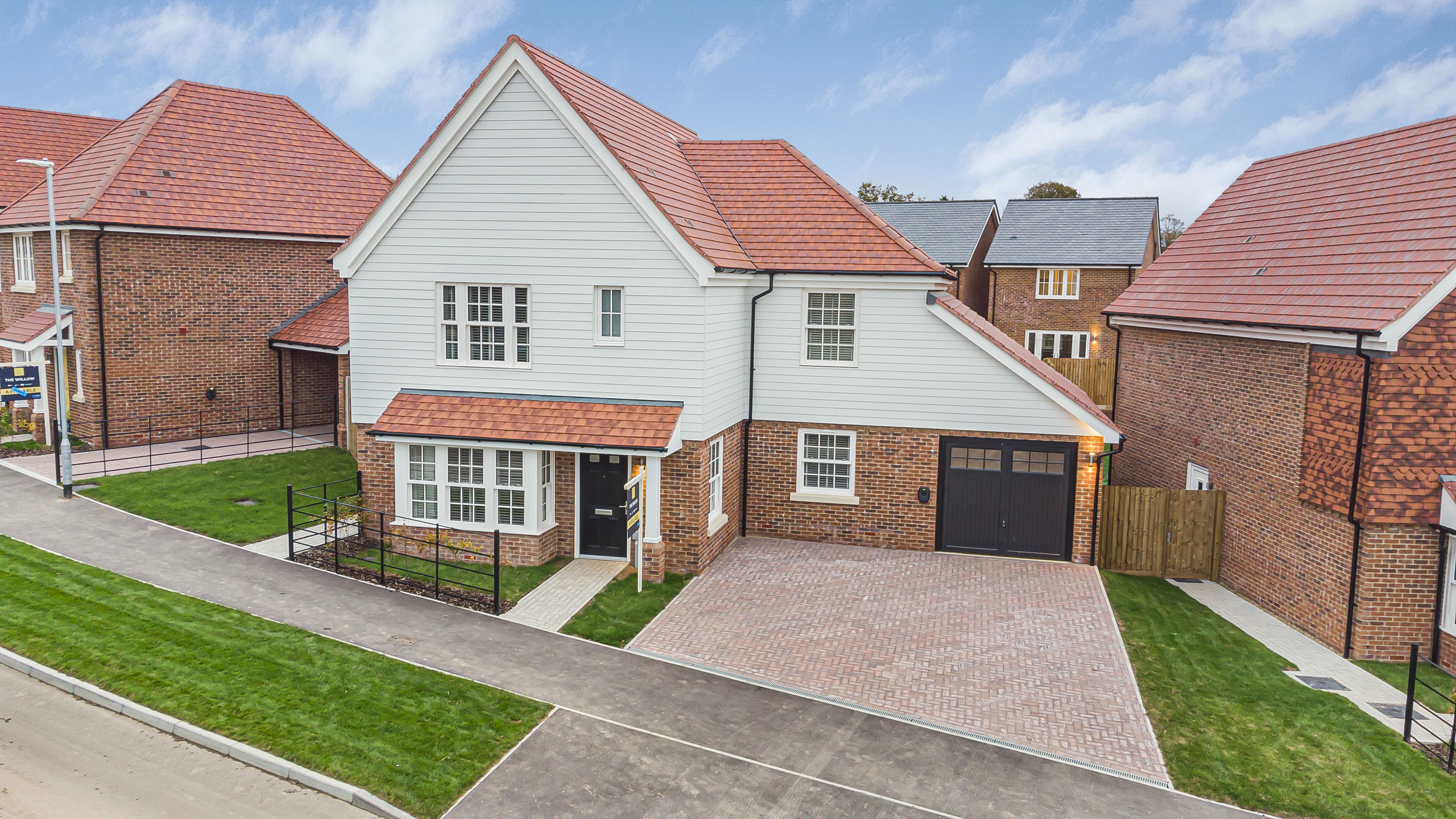 Hartley Acres - Plot 14- The Brook- Drone Front Exterior