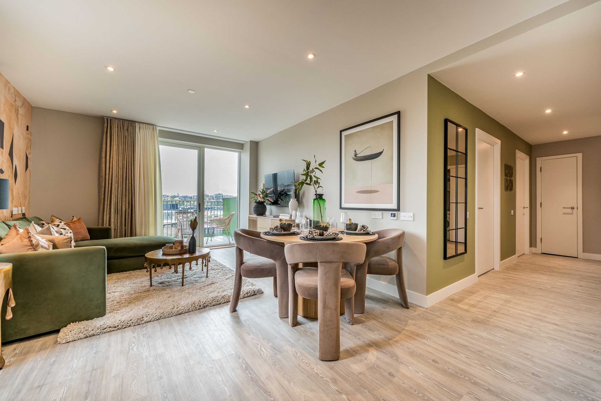 Living and dining room shot