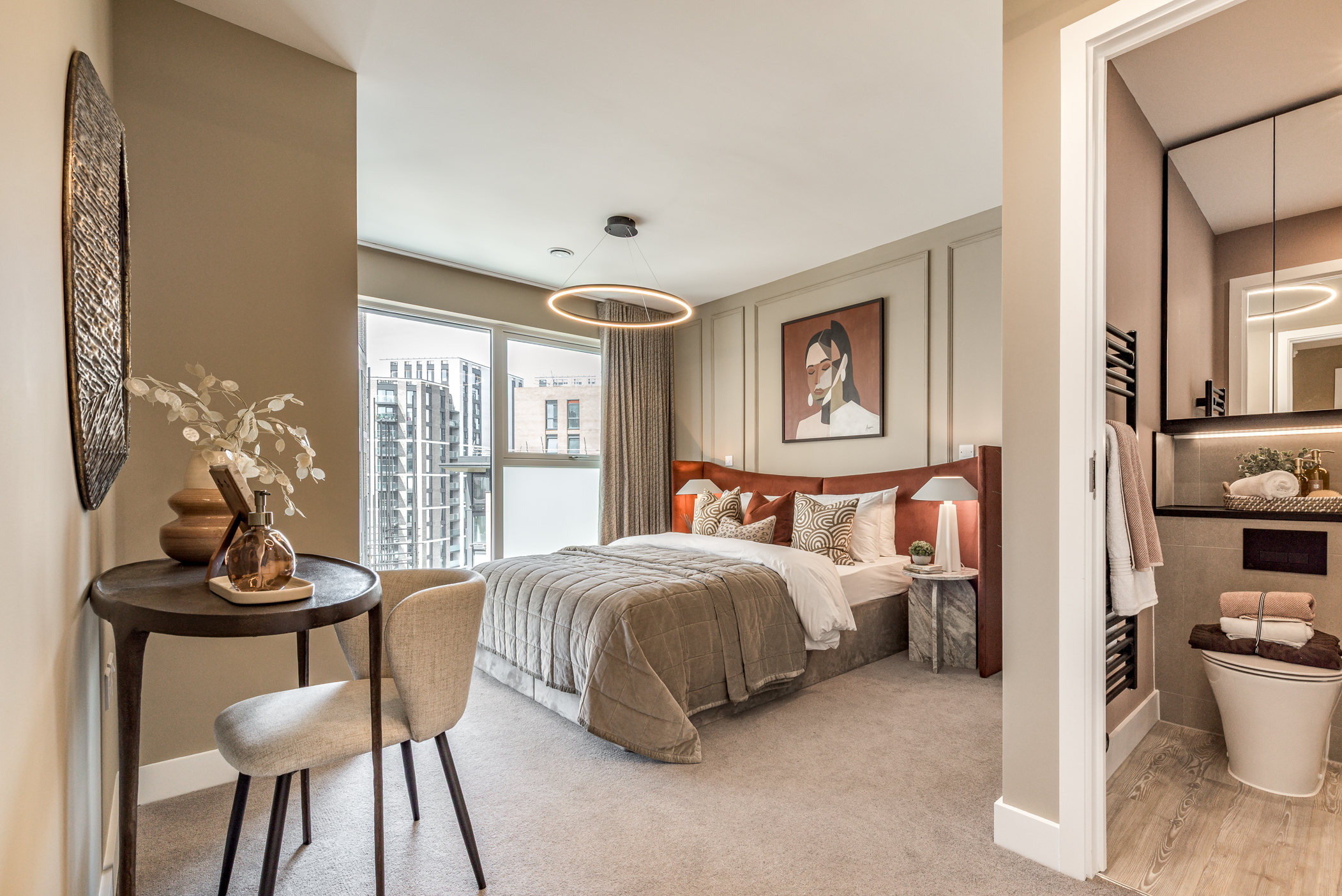 Principal Bedroom Wide Shot & ensuite