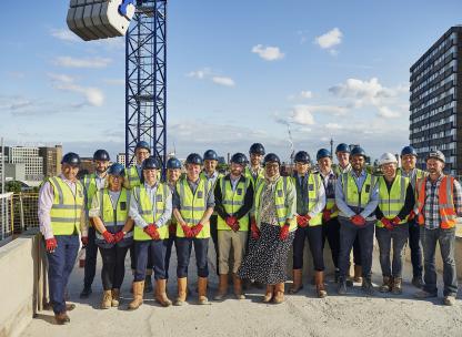Agar Grove topping out