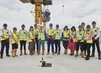 Lampton Parkside topping out