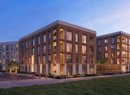 Fusion External Apartment CGI - Dusk 2024
