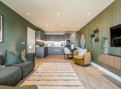 Plot A08 - Kitchen / Dining / Living - The Franklin Building
