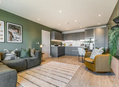 Plot A08 - Kitchen / Dining / Living Room - The Franklin Building