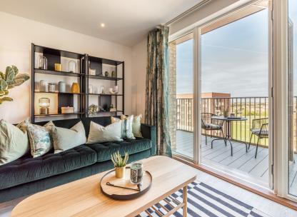 Lampton Parkside Living Room/ balcony 