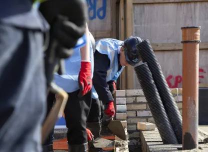 Bricklaying at Parnell Road