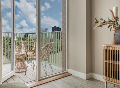 Dagenham Green - Apartment 865 balcony indicative view 