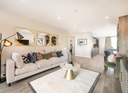 The Icon, 3 bedroom show home, living room