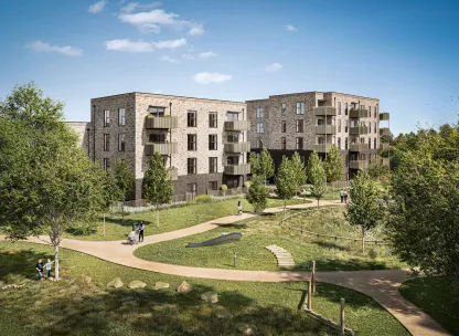 City Reach - Apartment Street Scene.