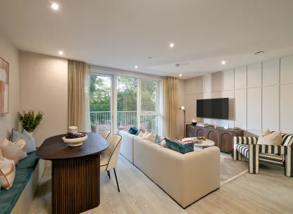 Nexus - Sales Suite Show Apartment - Kitchen/living/dining