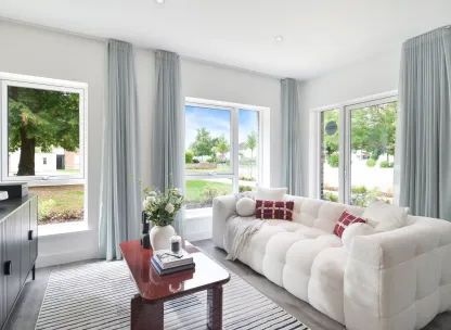 City Reach - Plot 6, 2 bedroom show apartment, Living area