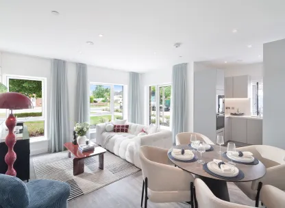 City Reach - Plot 6, 2 bedroom show apartment, Living/Dining area