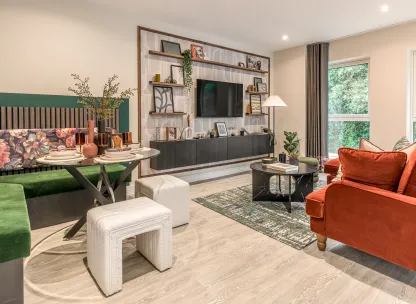 North Gate Park, 2 bed show home living space