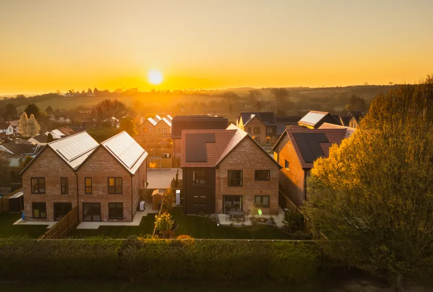 Hollymead Square Sunset