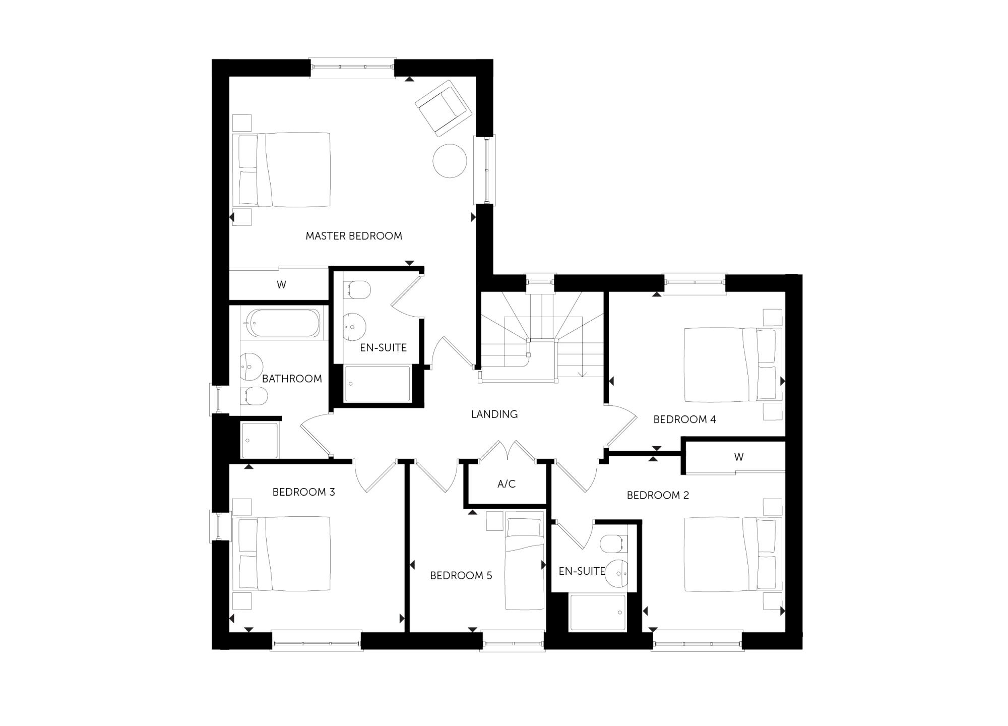 Meridian Fields Floor plan Frist