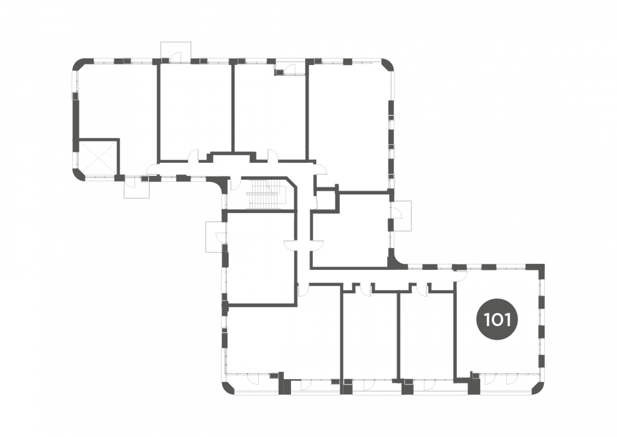 Plot locator for plot 101