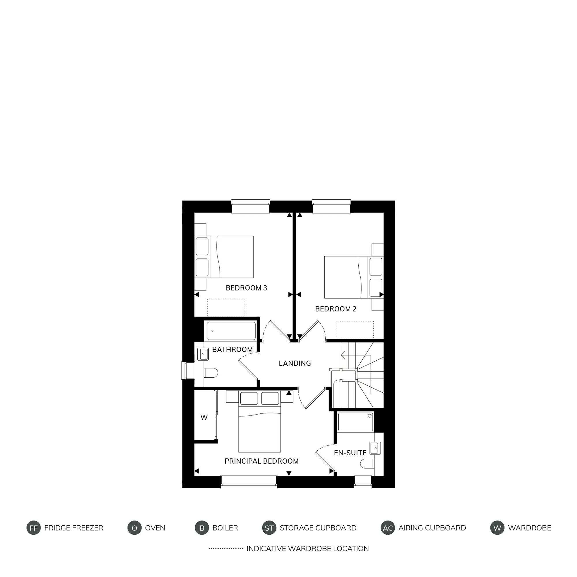 The Nevile First Floor plans