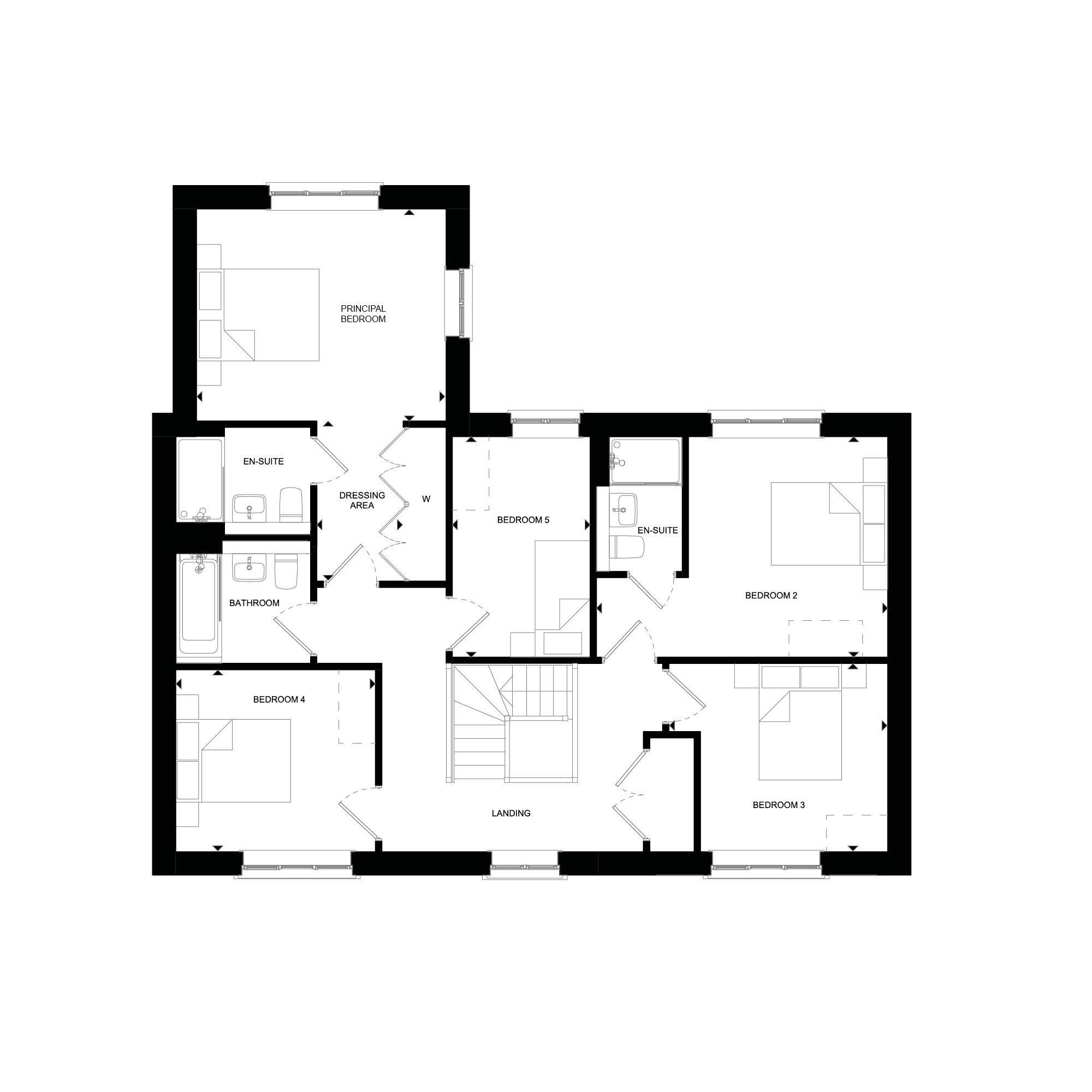 The Stockenden, First Floor Floorplan