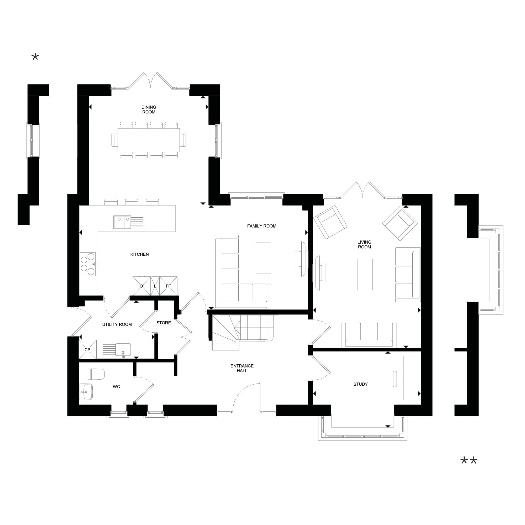 The Stockenden, Ground Floor Floorplan