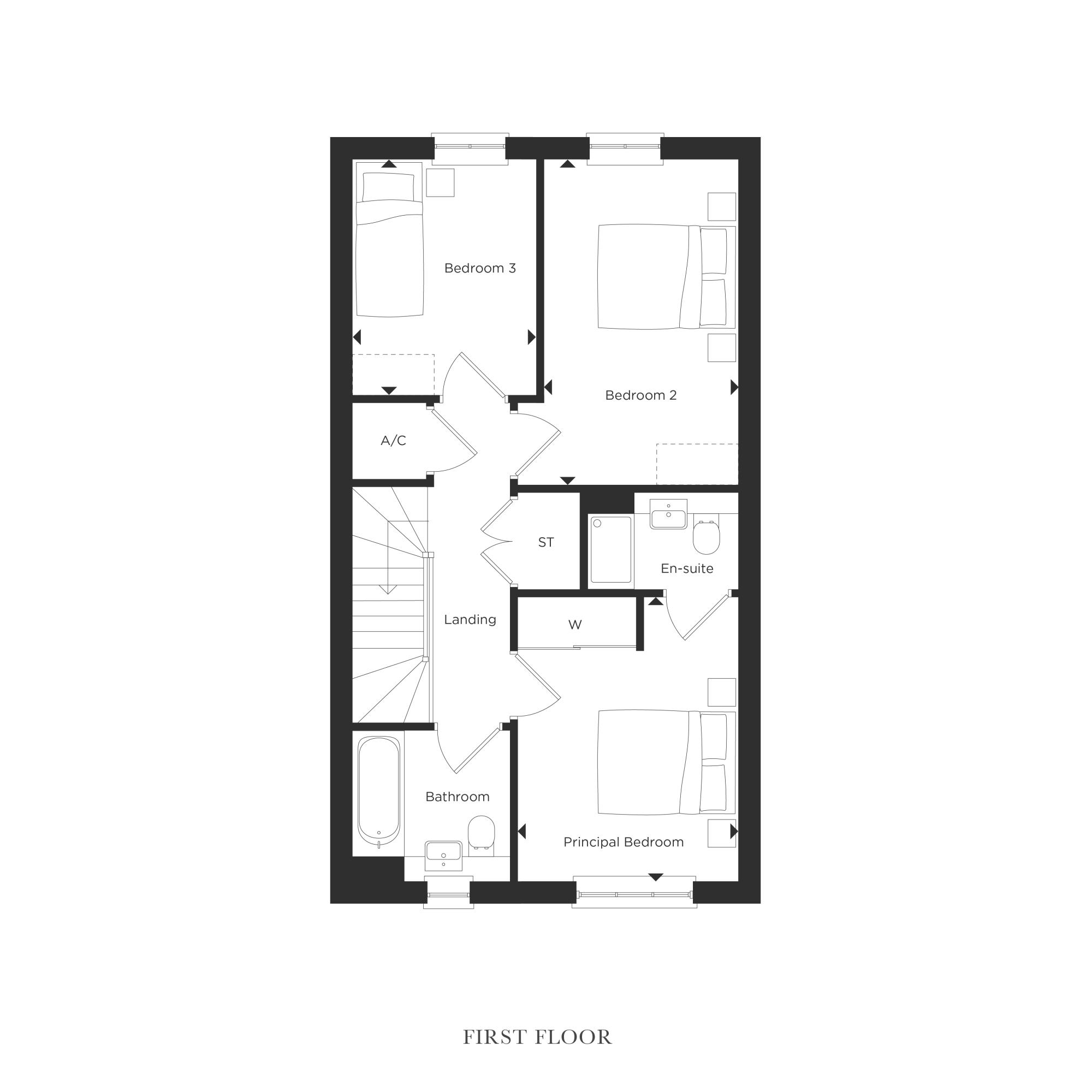 Floorplans - The Aspen B - FF