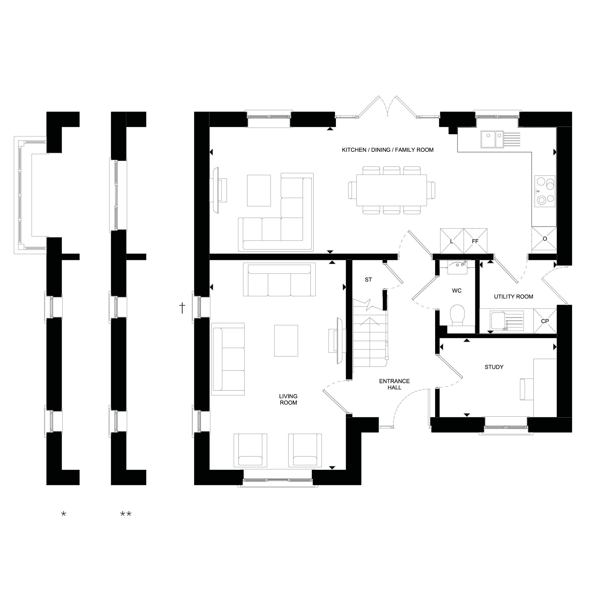 The Elsworth - GF & FF Floorplans