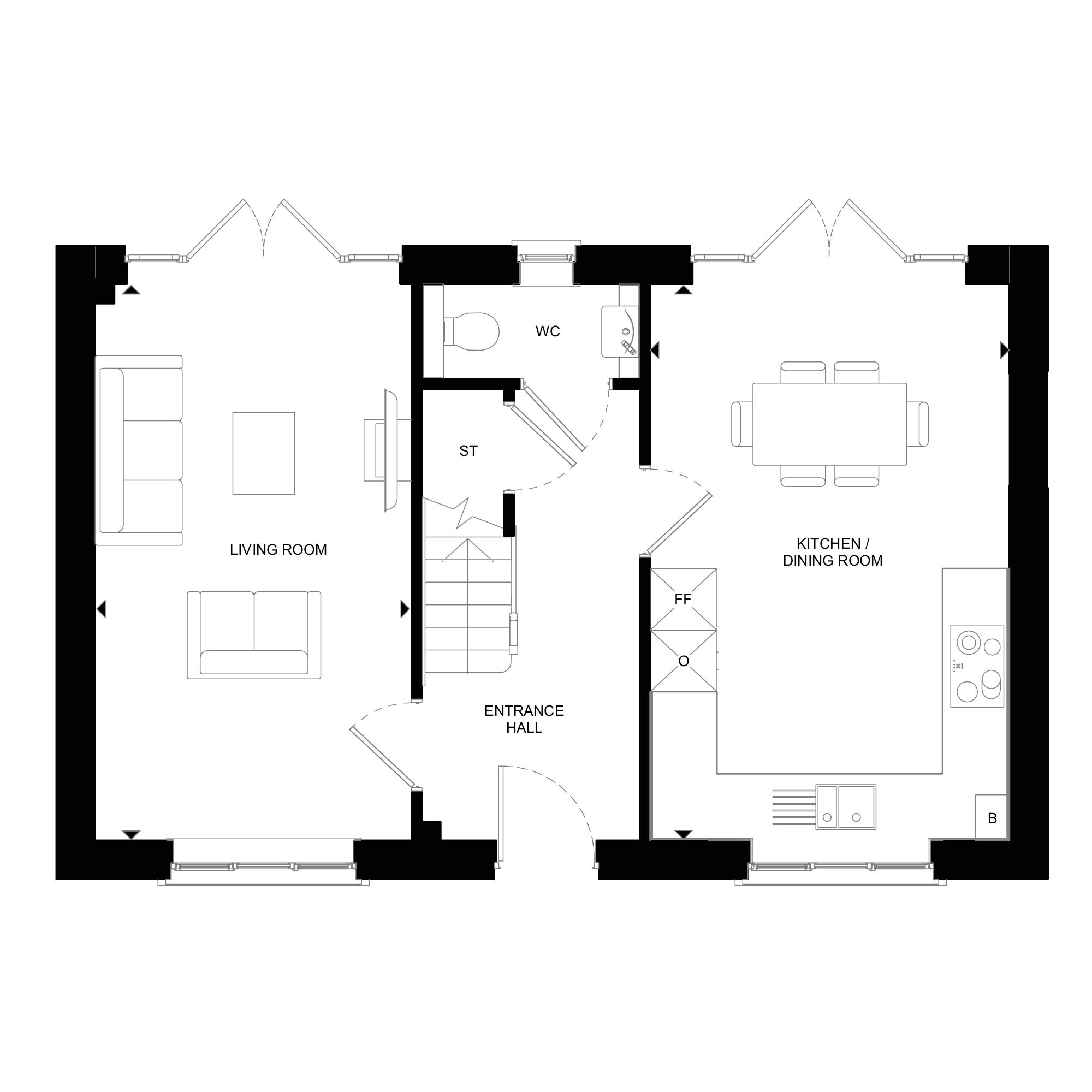 The Ely - GF Floorplan
