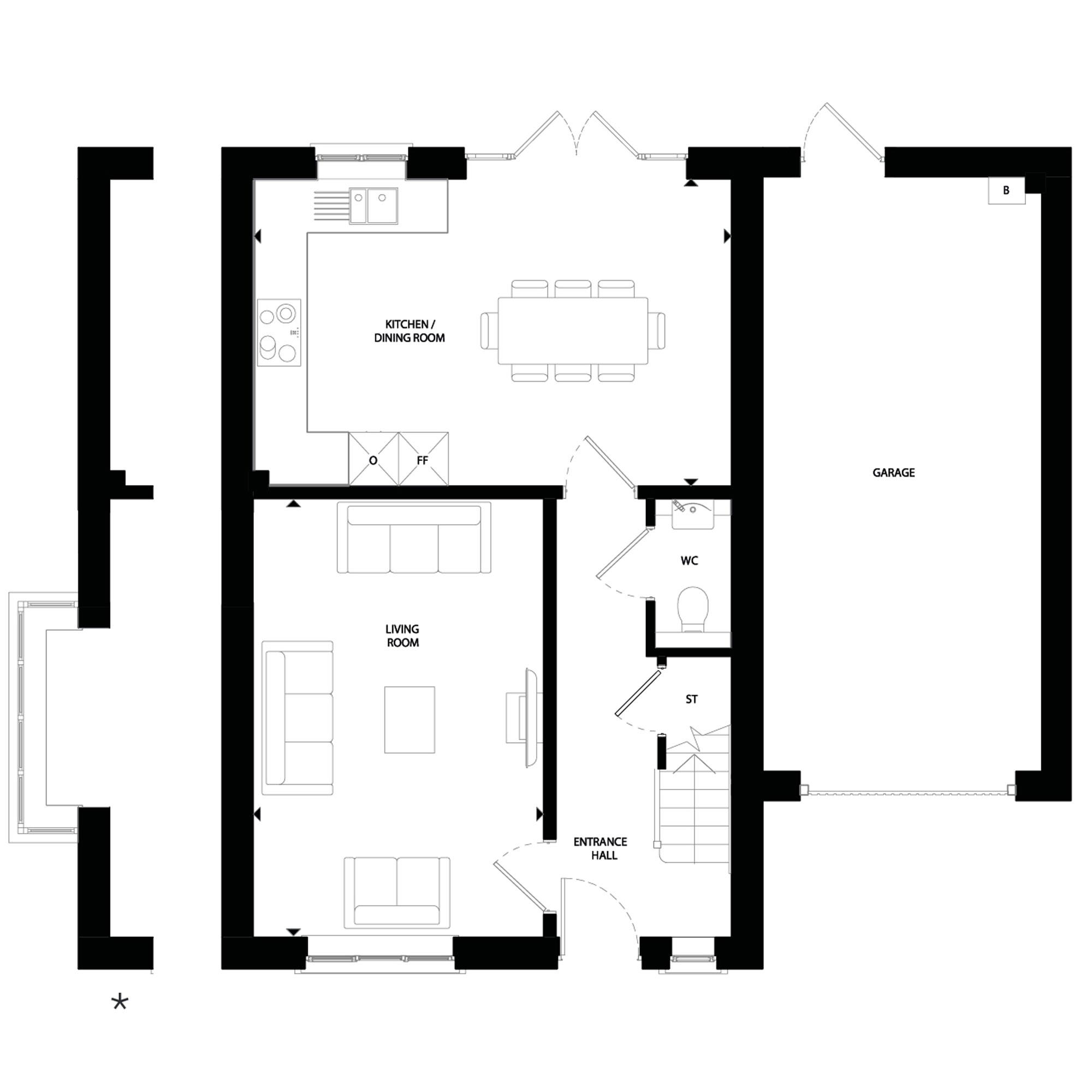 The Mapletoft - Ground Floor Floorplan