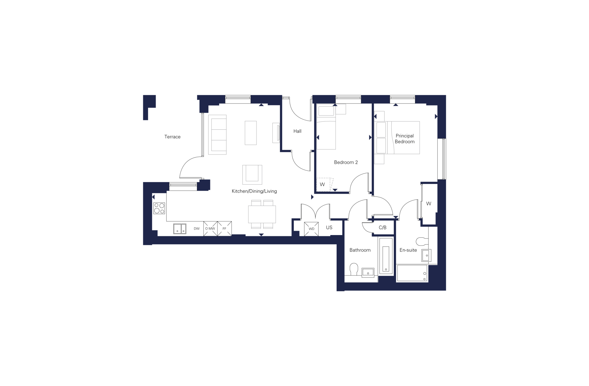 Flat C02, The Kestrel Building