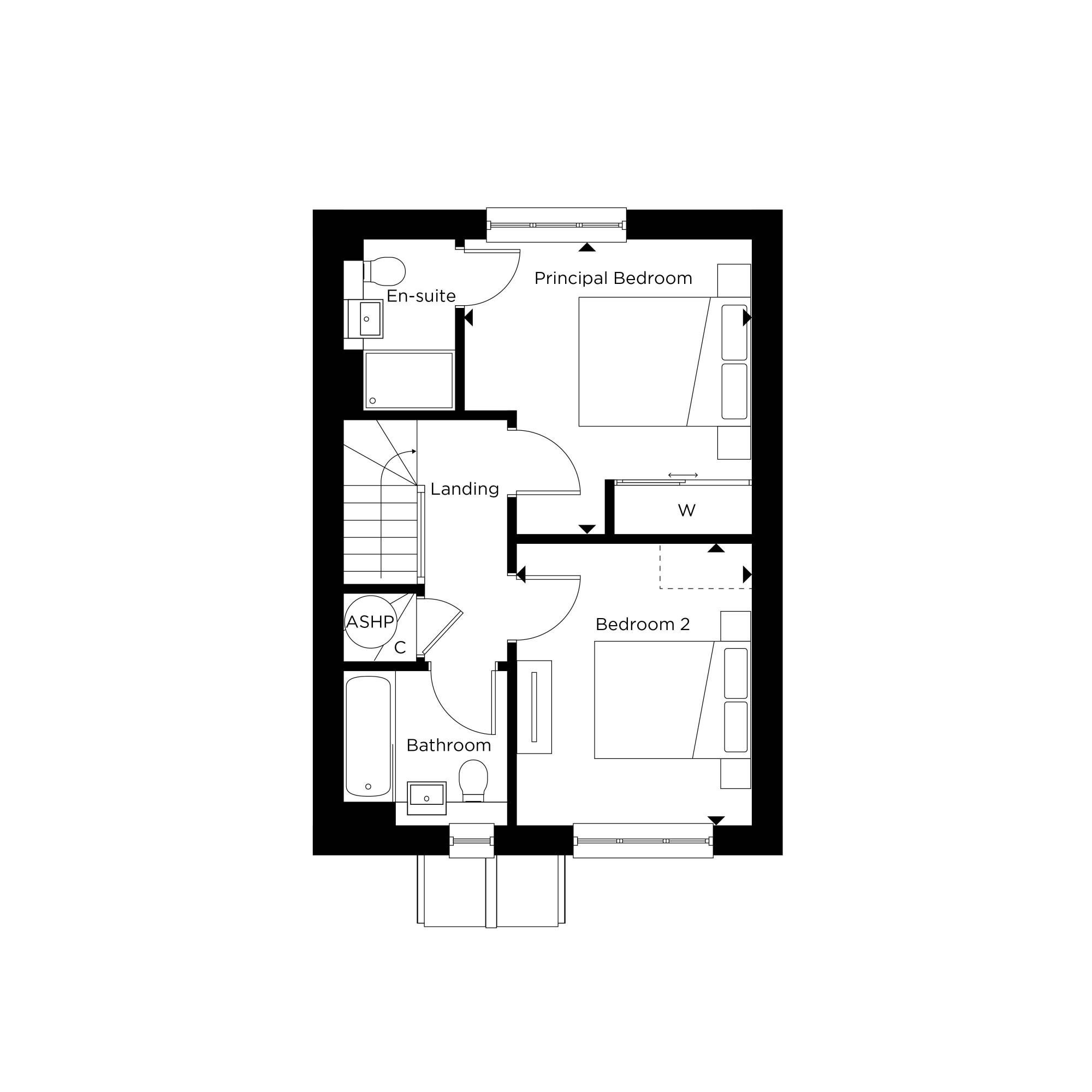 The Beacon Plot 28 at Hartley Acres First Floor