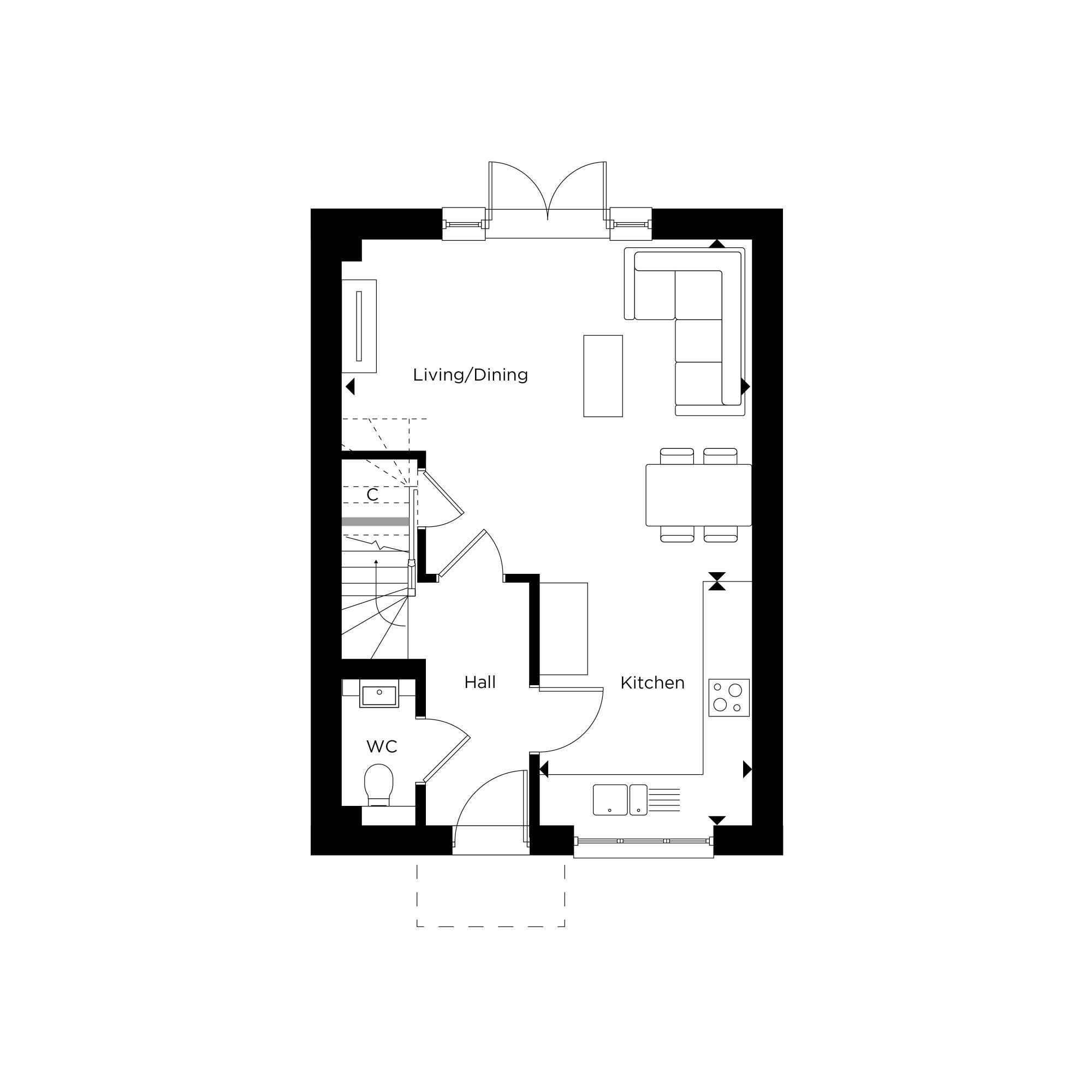 The Beacon Plot 28 at Hartley Acres Ground Floor