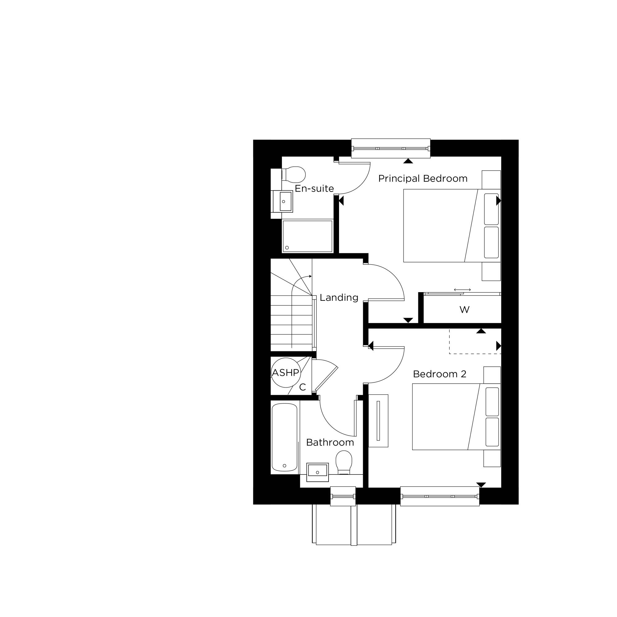 The Beacon, Plot 9 at Hartley Acres First Floor