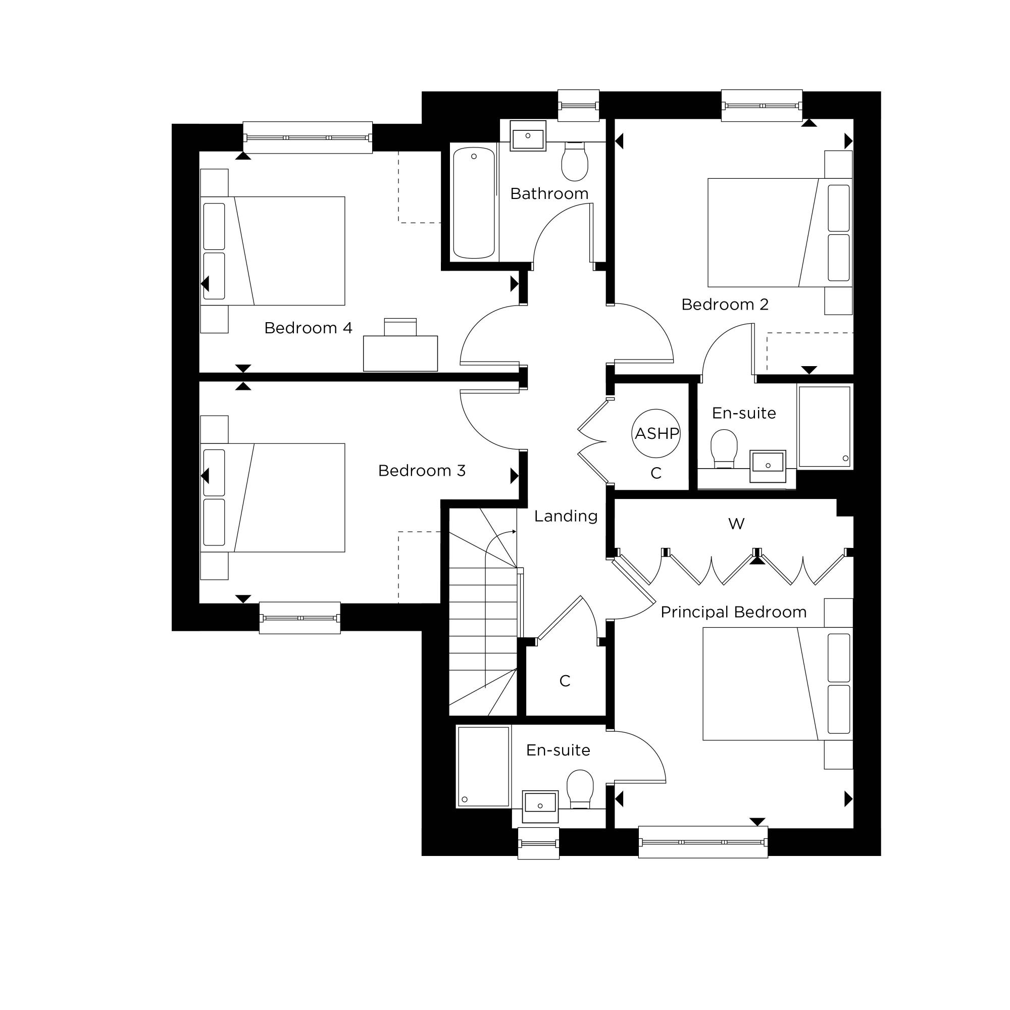 The Brook Plots 18, 44 at Hartley Acres First Floor