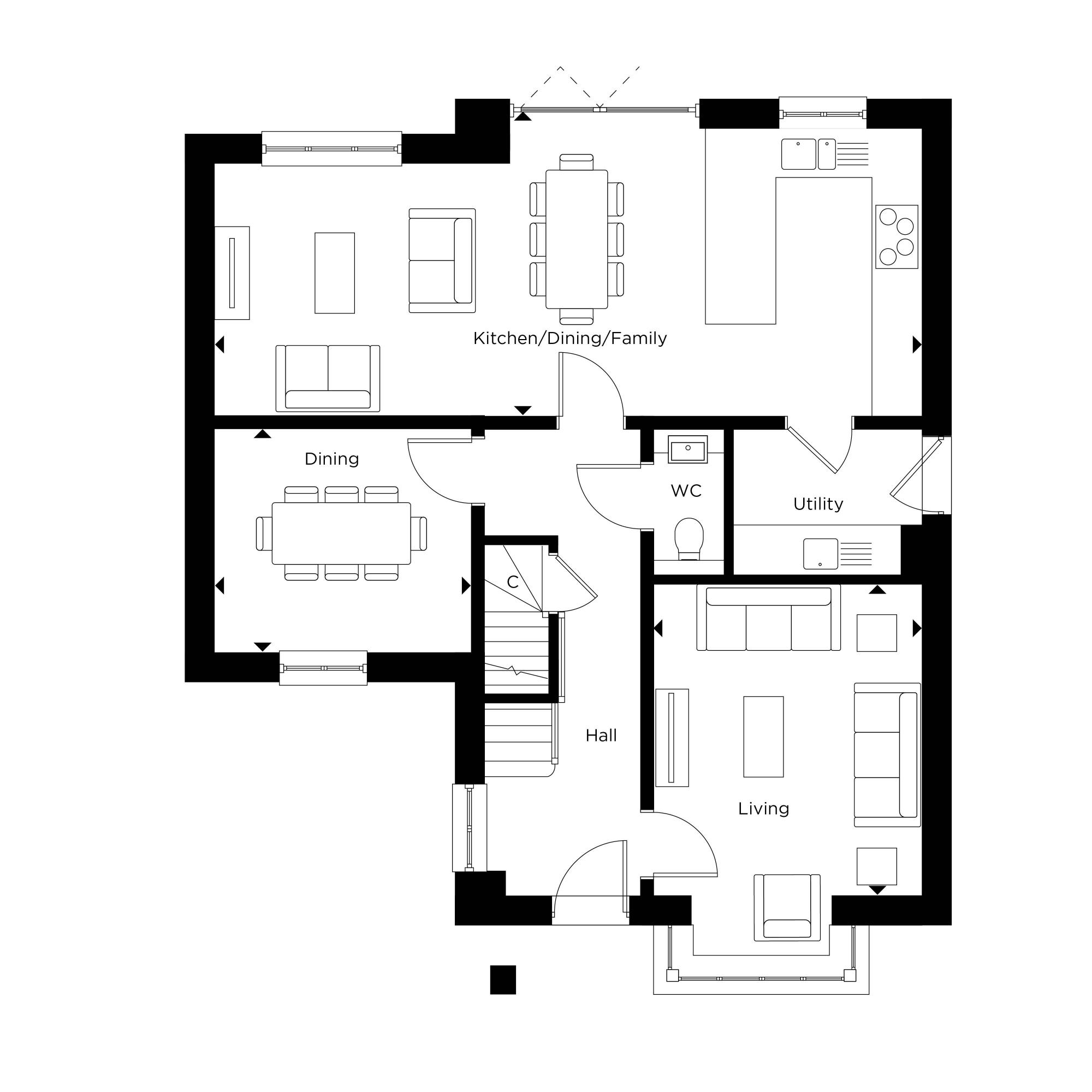 The Brook Plots 18, 44 at Hartley Acres Ground Floor