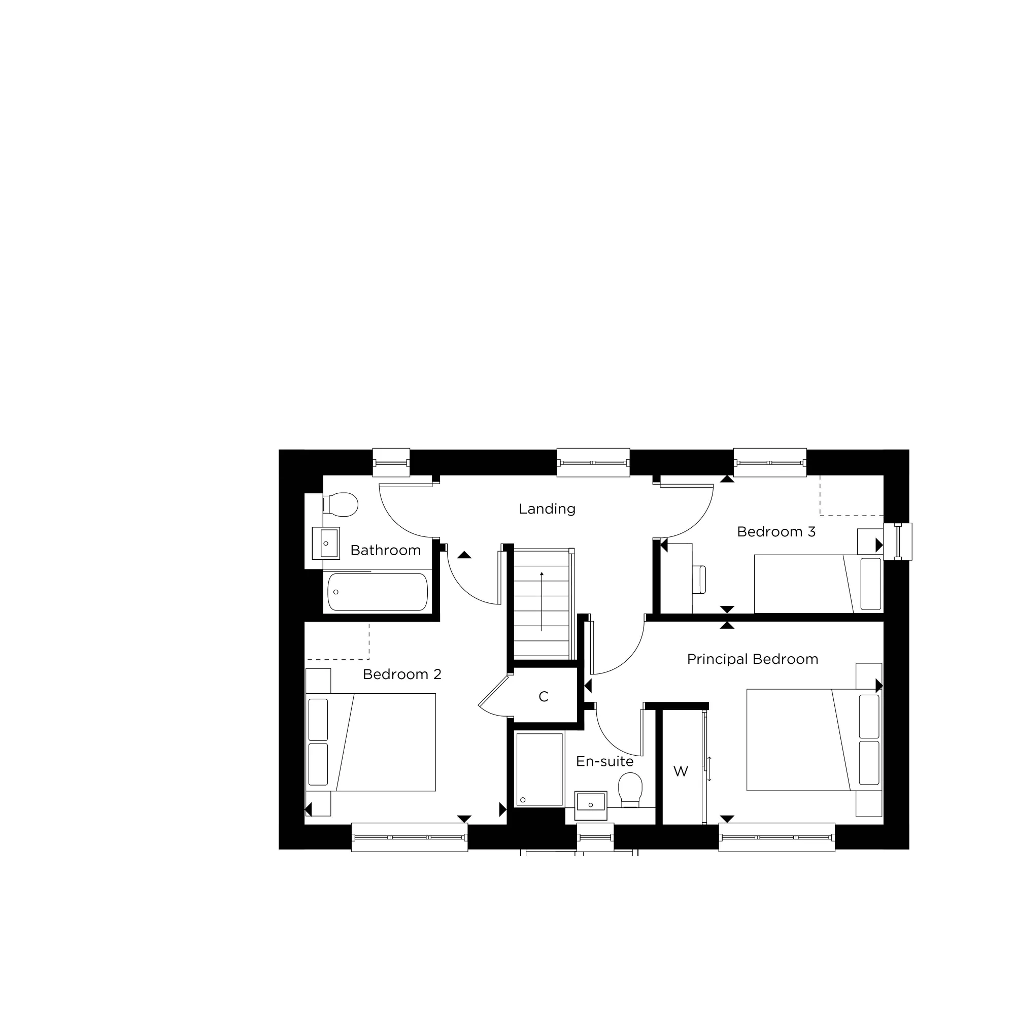 The Eden at Hartley Acres Plot 81 First Floor