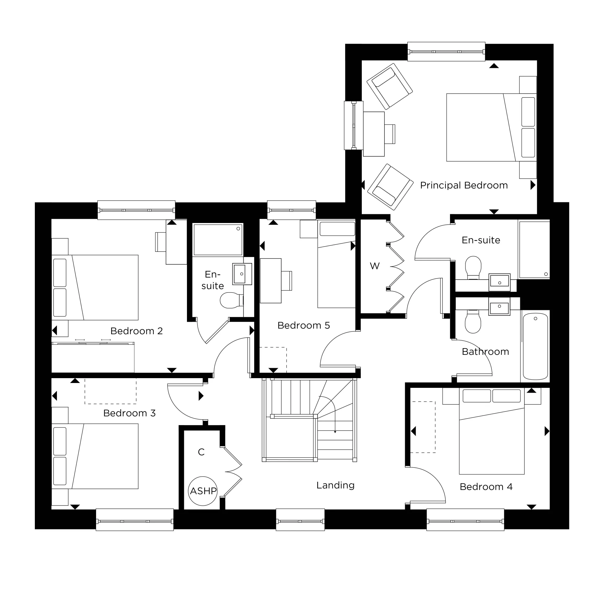 The Goddard at Hartley Acres Plots 109-112, 114-116 First Floor