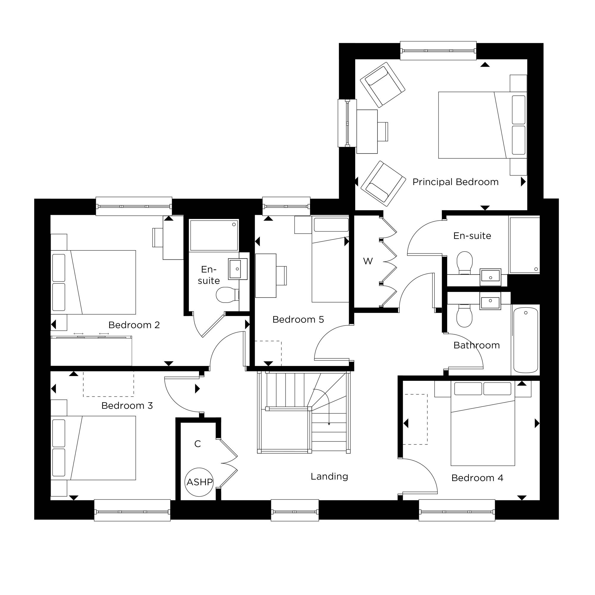 The Goddard at Hartley Acres Plots 109-112, 114-116 First Floor