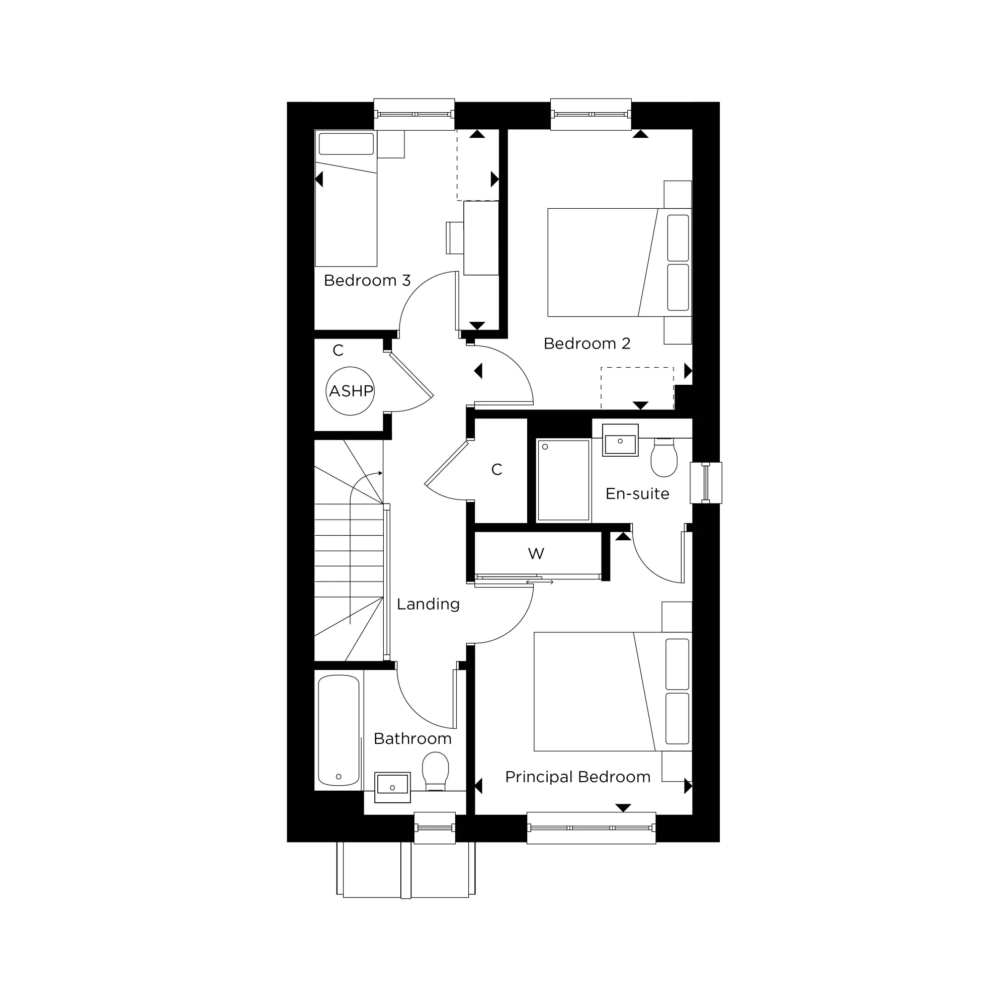 The Lewis at Hartley Acres Plot 72 First Floor