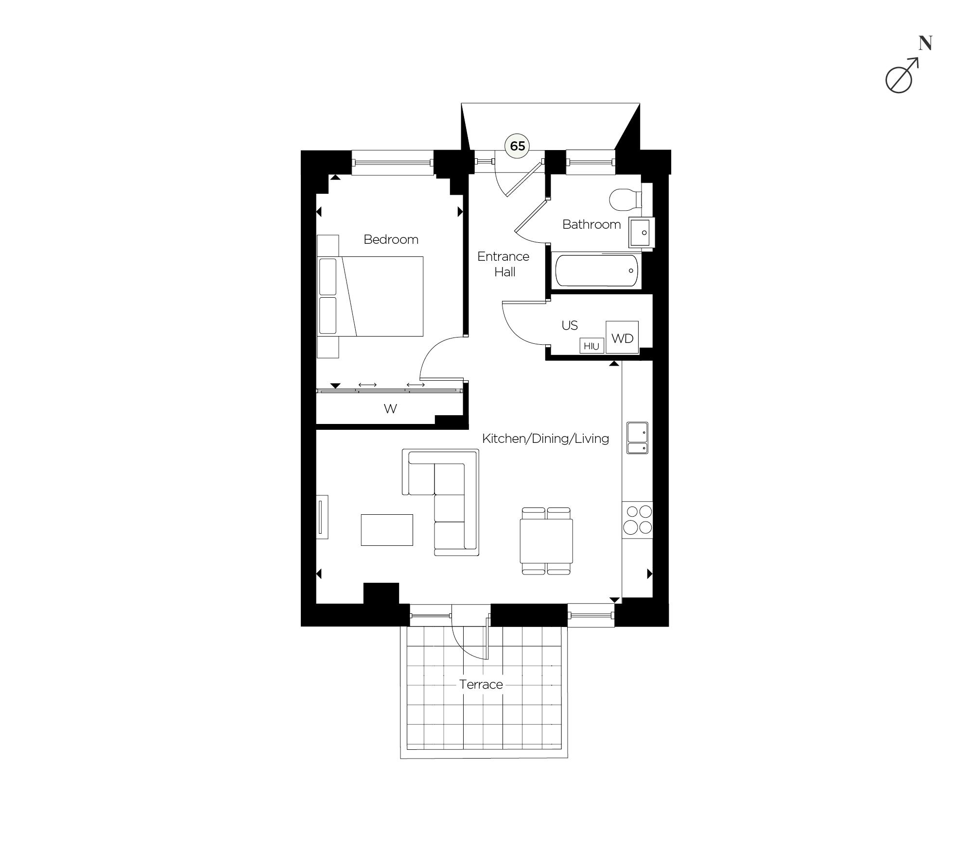 Apartment 65 Floorplan