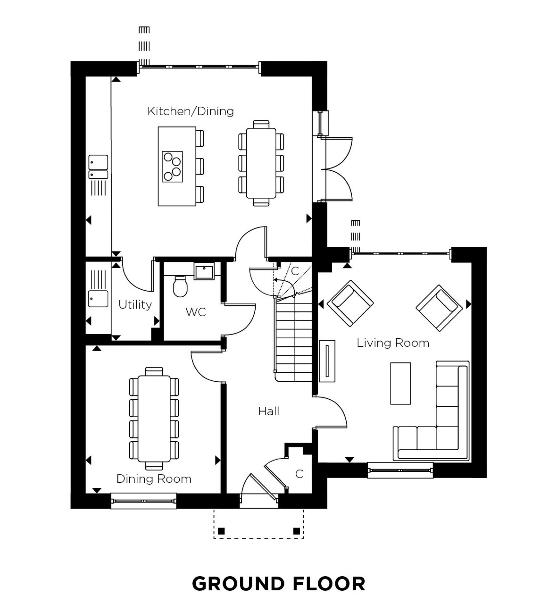 The Sweetings Floorplan 