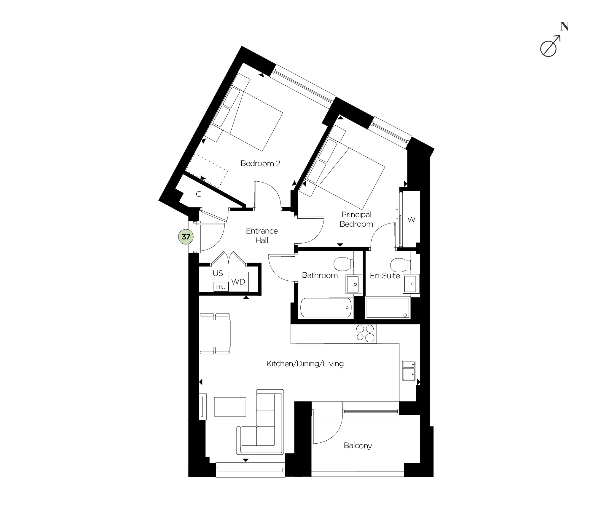 Knights Park Fusion block_A Floorplan Plot 37