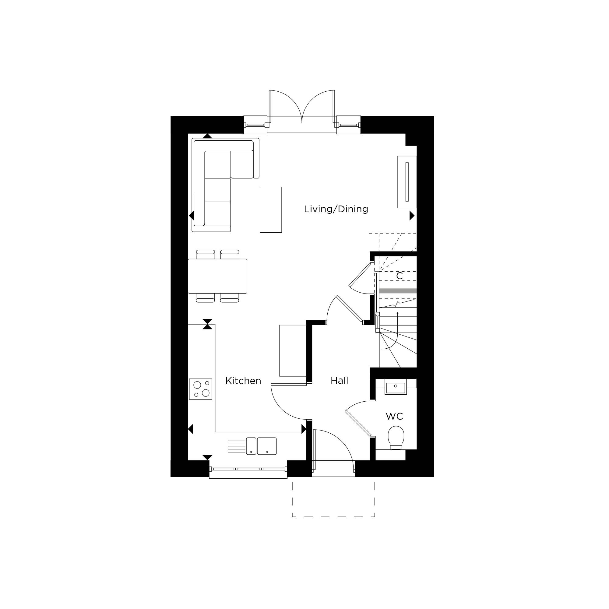 Hartley Acres, House 11, Ground Floor Floorplan