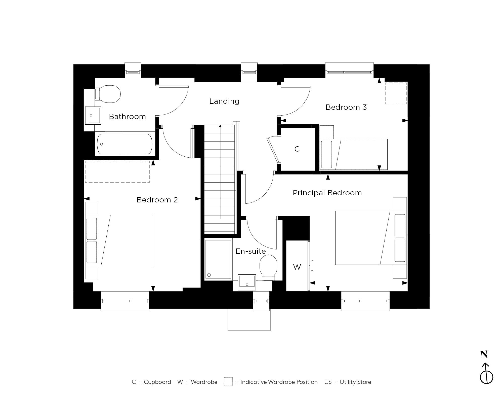 E2.4 Upper level - Floor 2