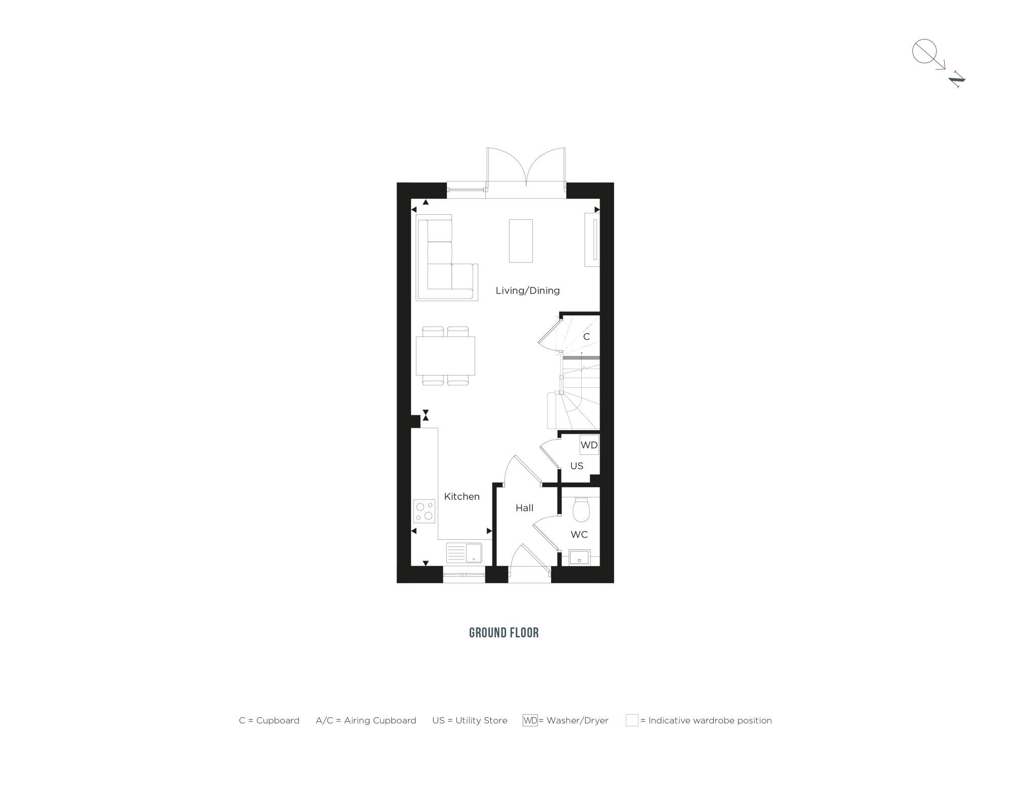 The Weybourne, Number 108 Floorplan - The Gables
