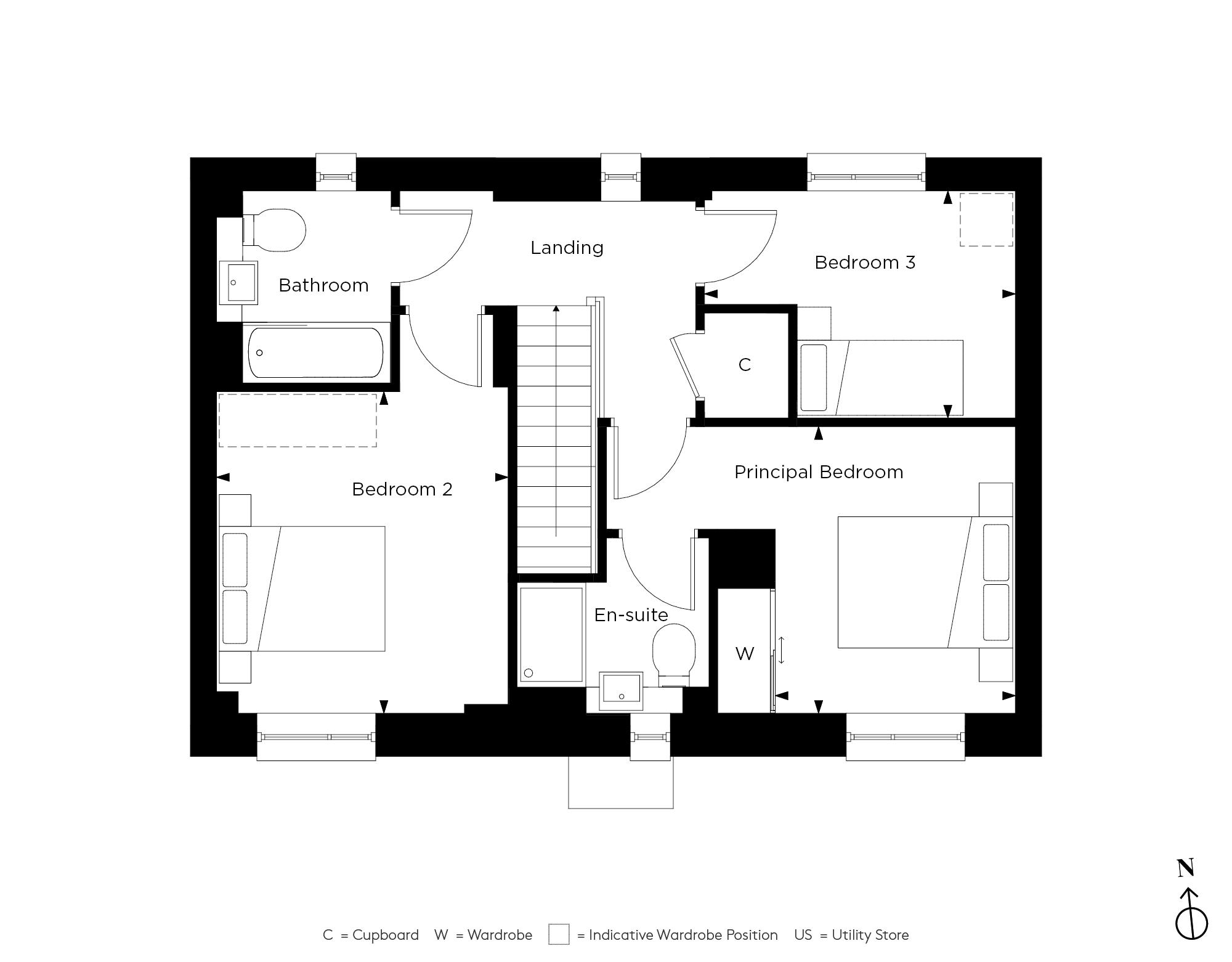 Lampton Parkside E2.2 Duplex - Second Floor 