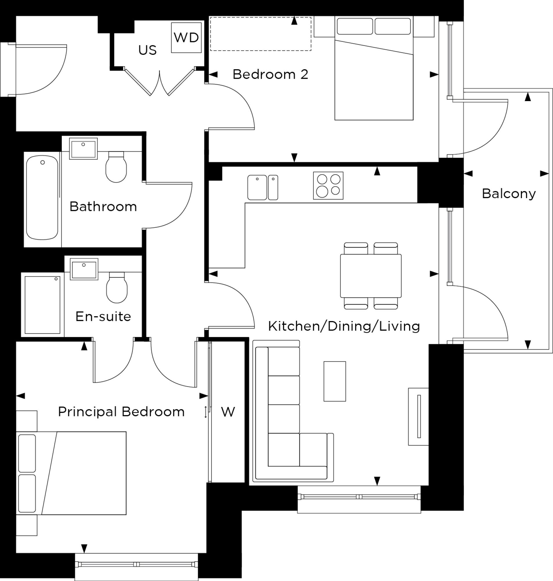 Apartment 105 Wren House