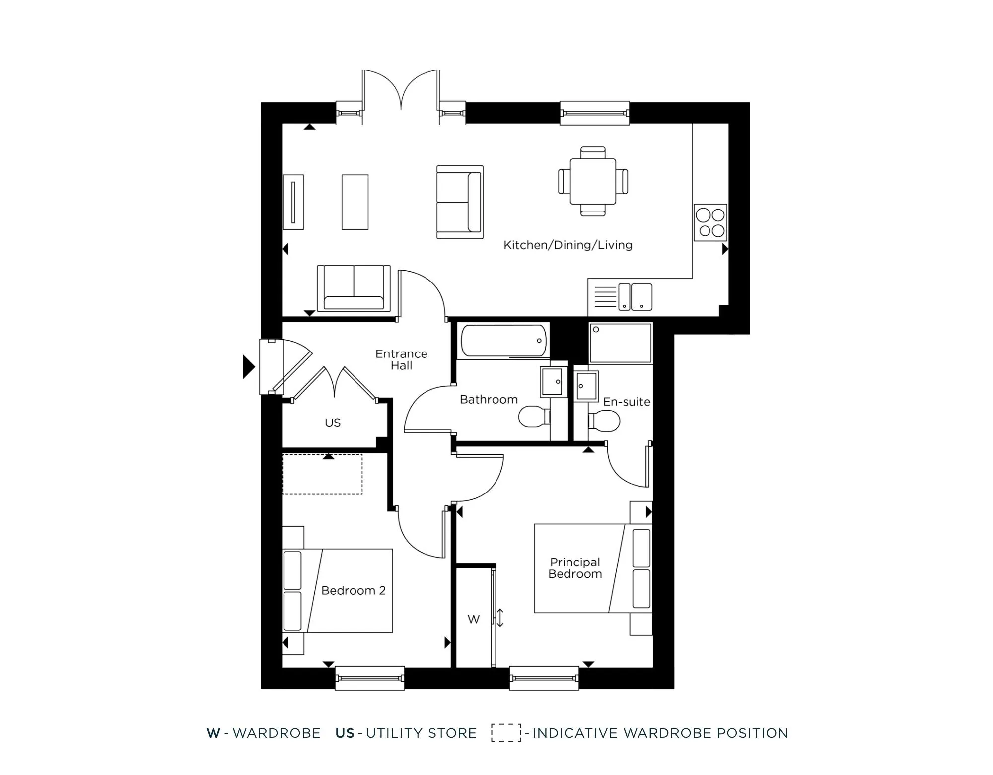 Apartment 27, The Bunting Floorplan - Farehurst Park 