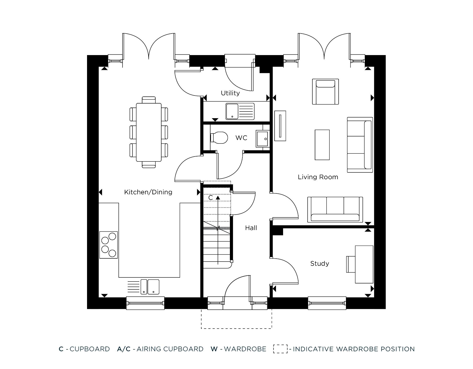 The Owl Ground Floor, Floorplan - Farehurst Park