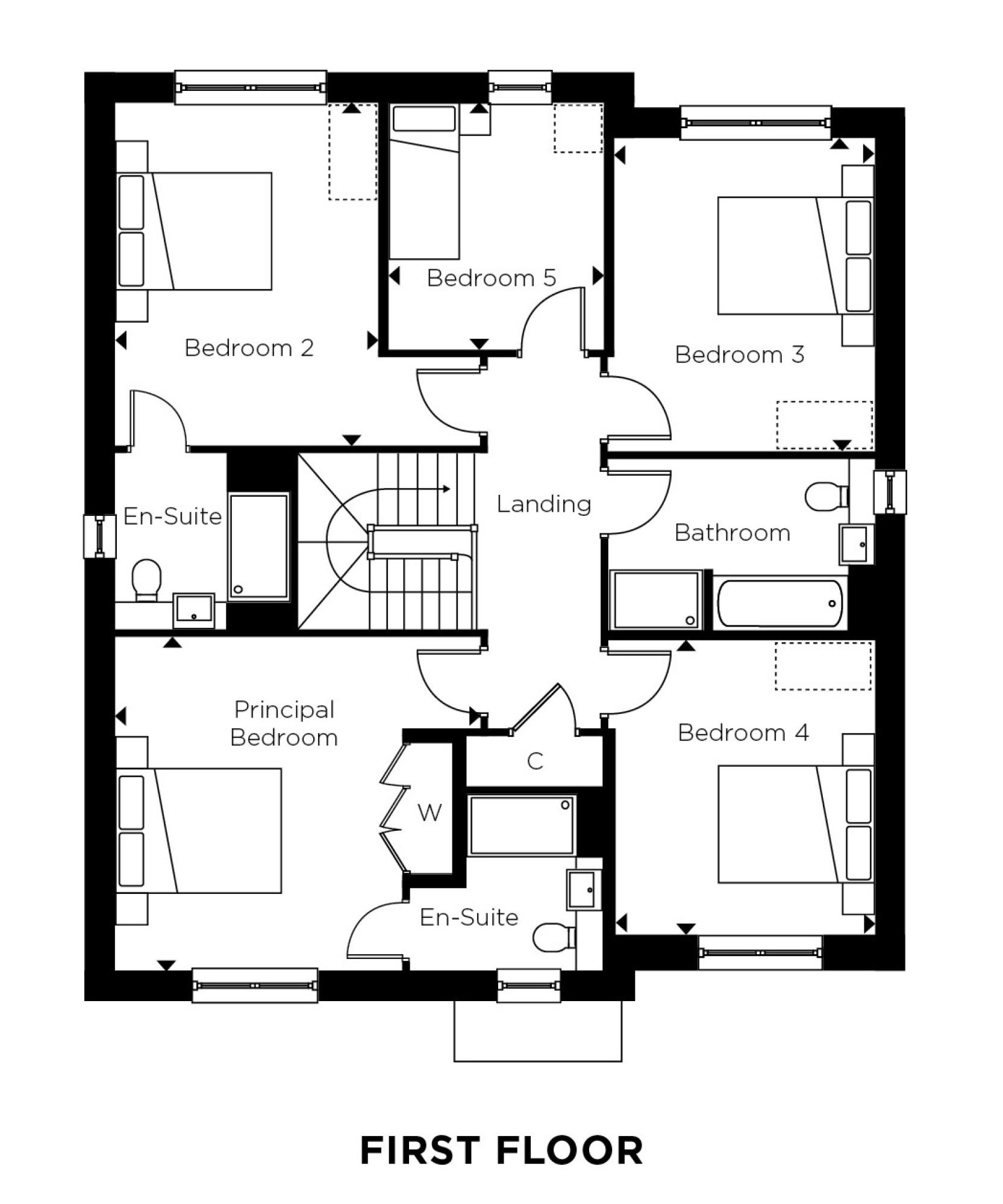 Hollymead Square - The Turners First Floor 