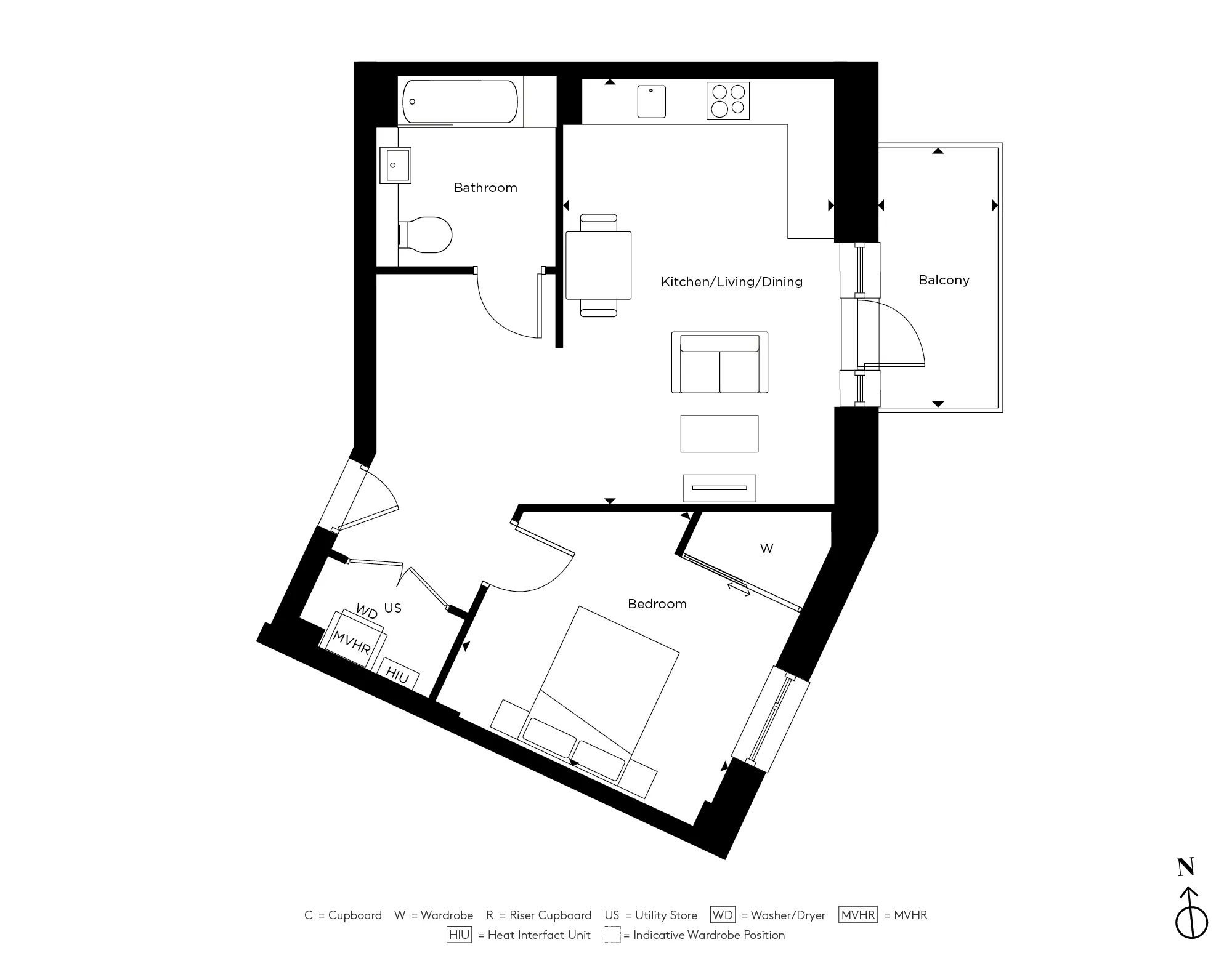 Apartment E3.44 - The Evergreens 