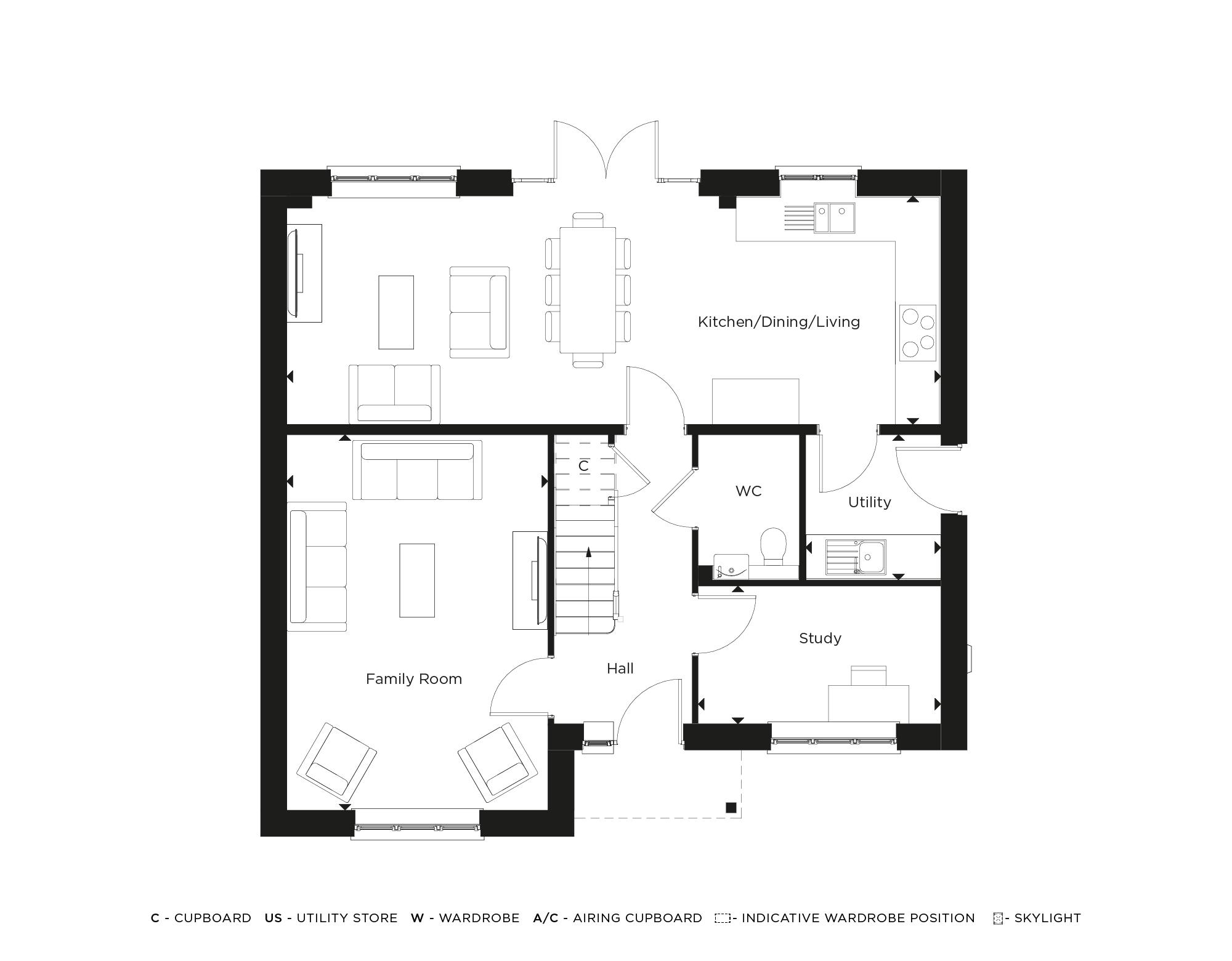 The Bluebell, Number 110 Floorplan